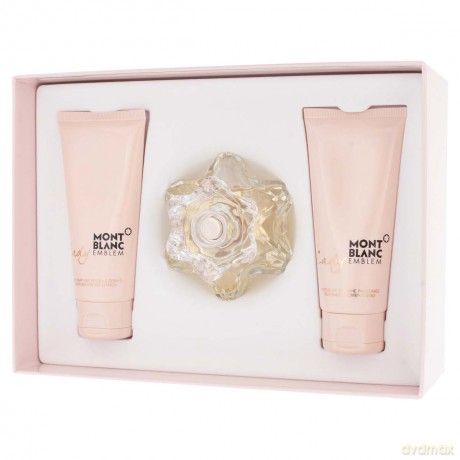 Mont Blanc Lady Emblem Zestaw Woda perfumowana 75ml spray + balsam 100ml + żel pod prysznic 100ml