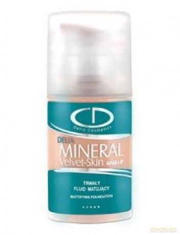 Delia Cosmetics Mineral Velvet Skin Mineralny fluid trwale matujący nr 34 złoty beż