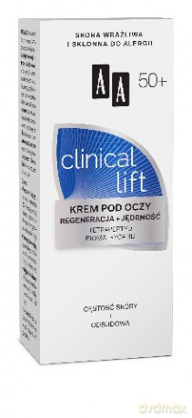 AA Clinical Lift 50+ Krem pod oczy regenerująco-ujędrniający 15ml