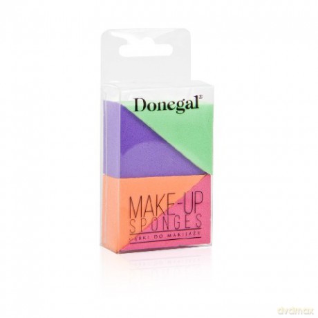 Donegal Gąbka Kosmetyczna do Makijażu 8,7x5,5x2,5c (4305) 1op.-4szt