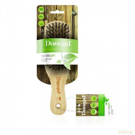 Donegal Szczotka Drewniana Krótka Mieszane Włosie naturalne (1243) 1szt