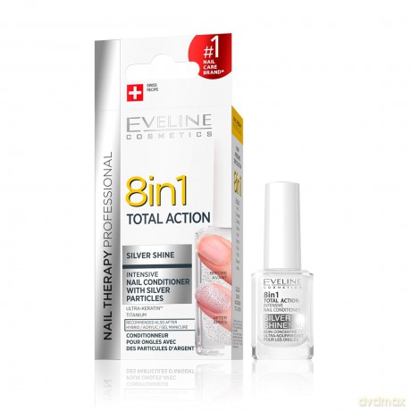 Eveline Odżywka do Paznokci nail Therapy 8w1 Silver