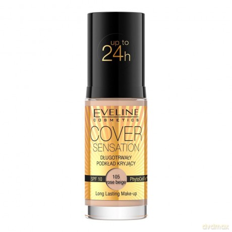 Eveline Podkład Cover Sensation kryjący nr 105 Rose Beige 30ml