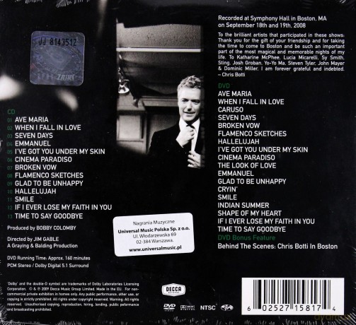 Chris Botti: In Boston (ecopack) [CD]+[DVD]