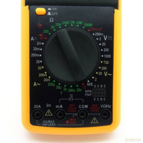 Miernik LCD Multimetr Z Temperaturą DT9208a Sonda