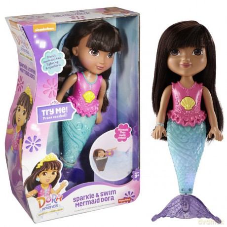 DORA Magiczna Pływaczka Syrenka Dora [FIGURKA]