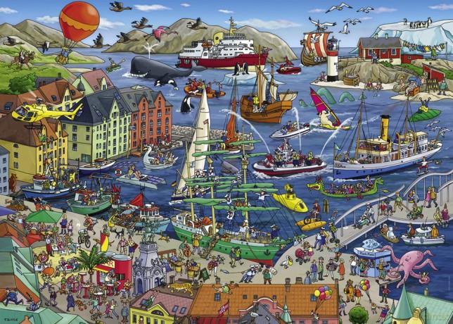 HEYE 1000 el. Szaleństwo w porcie [PUZZLE]