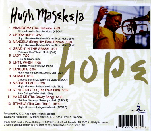 Hugh Masekela: Hope [CD]