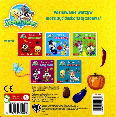 Baby Looney Tunes. Poznaję warzywa. [KSIĄŻKA]