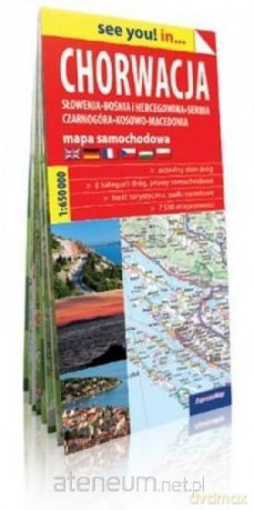 Chorwacja... mapa samochodowa 1:650 000