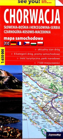Chorwacja... mapa samochodowa 1:650 000
