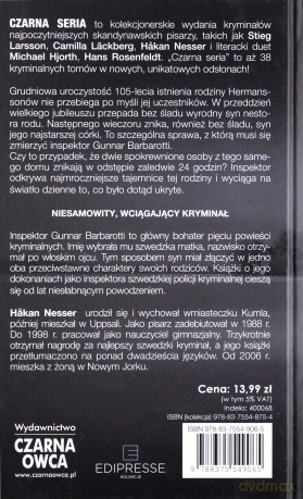 Czarna seria. Człowiek bez psa cz. 1 i cz. 2 - Hakan Nesser [KSIĄŻKA]