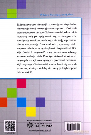 Grafomozaiki Twórcze zabawy grafomotoryczne - Katarzyna Chrąściel, Elżbieta Muzyk [KSIĄŻKA]