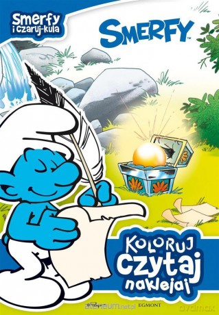 Koloruj, czytaj, naklejaj. Smerfy i czaruj-kula [KSIĄŻKA]