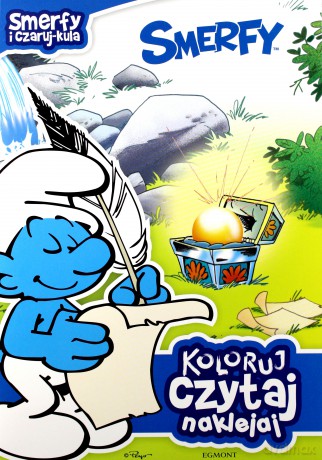 Koloruj, czytaj, naklejaj. Smerfy i czaruj-kula [KSIĄŻKA]