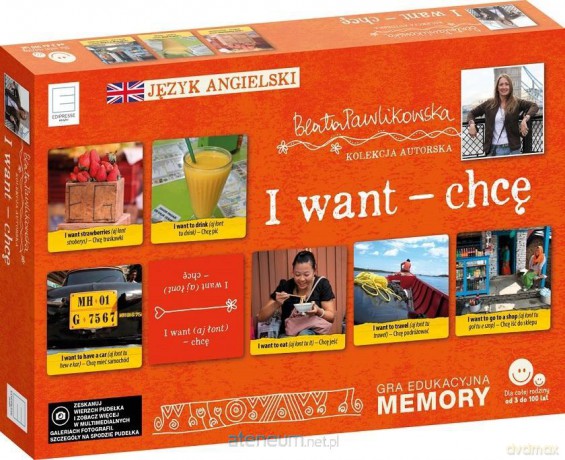 Memory językowe. I want - chcę [GRA]