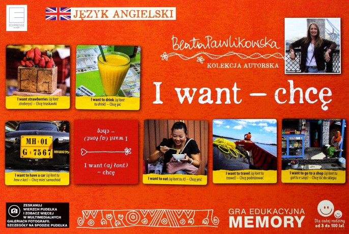Memory językowe. I want - chcę [GRA]