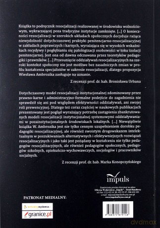 Pedagogika resocjalizacyjna: W stronę uspołecznienia systemu oddziaływań - Wiesław Ambrozik [KSIĄŻKA]