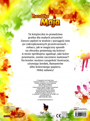 Pszczółka Maja. Wodne kolorowanie [KSIĄŻKA]