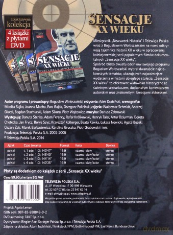 Sensacje XX wieku [4xKSIĄŻKA]+[DVD]