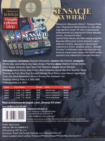 Sensacje XX wieku [4xKSIĄŻKA]+[DVD]
