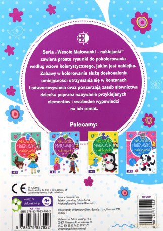 Wesołe malowanki naklejanki 2 [KSIĄŻKA]