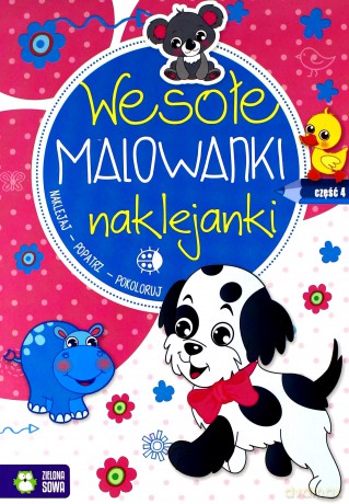 Wesołe malowanki naklejanki 4 [KSIĄŻKA]