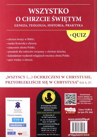 Wszystko o Chrzcie Świętym - ks. Jacek Molka [KSIĄŻKA]