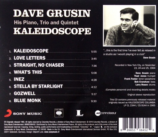 Dave Grusin: Kaleidoscope [CD]