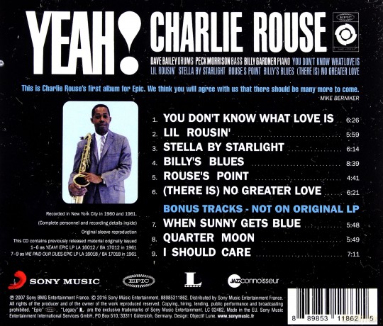 Charlie Rouse: Yeah! [CD]
