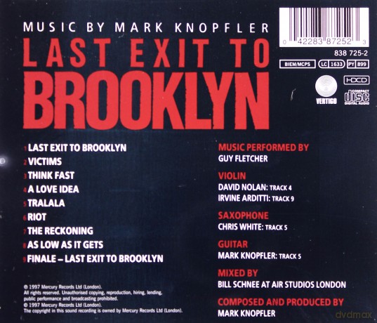 Last Exit To Brooklyn soundtrack [CD]
