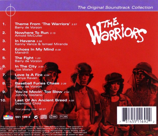 Warriors soundtrack [CD]