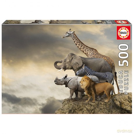 EDUCA 500 el. Animals on the Edge [PUZZLE]