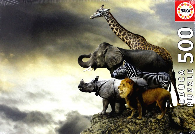 EDUCA 500 el. Animals on the Edge [PUZZLE]