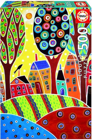 EDUCA 500 el. Houses Barn Landscape [PUZZLE]