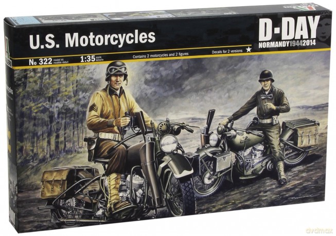 ITALERI U.S. Motorcyles WWII DDay