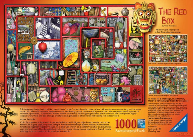 RAVENSBURGER 1000 el. Czerwone Pudełko [PUZZLE]