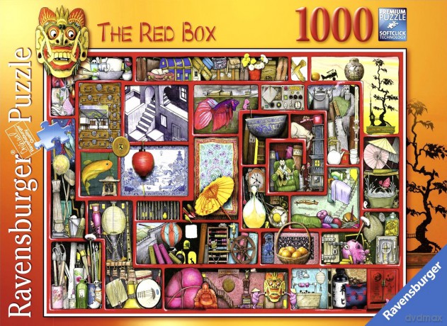 RAVENSBURGER 1000 el. Czerwone Pudełko [PUZZLE]