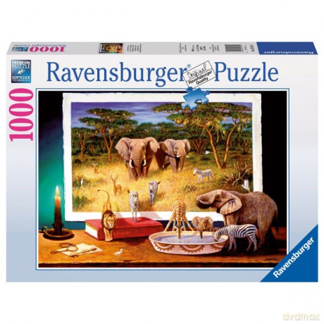 RAVENSBURGER 1000 el. Goście nocą [PUZZLE]