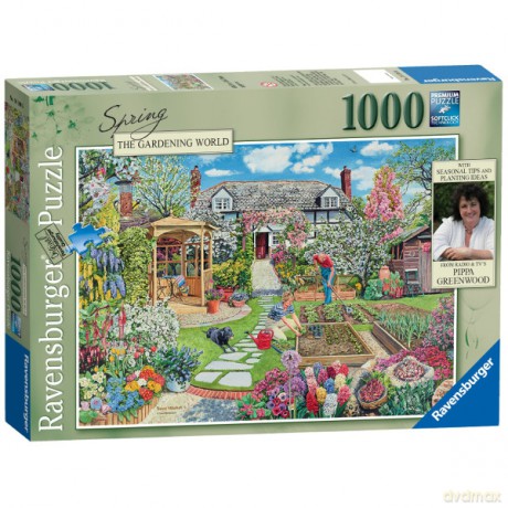 RAVENSBURGER 1000 el. Wiosna w ogrodzie [PUZZLE]