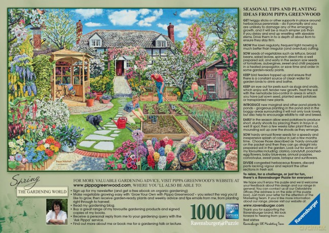RAVENSBURGER 1000 el. Wiosna w ogrodzie [PUZZLE]
