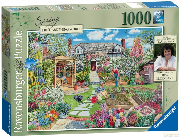 RAVENSBURGER 1000 el. Wiosna w ogrodzie [PUZZLE]