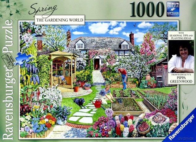 RAVENSBURGER 1000 el. Wiosna w ogrodzie [PUZZLE]