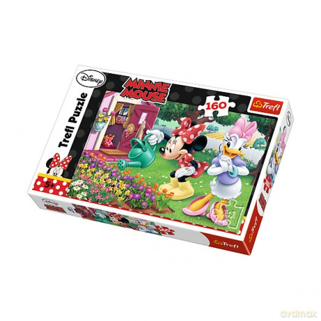 TREFL 160 el. Minnie Podlewanie kwiatków (15328) [PUZZLE]