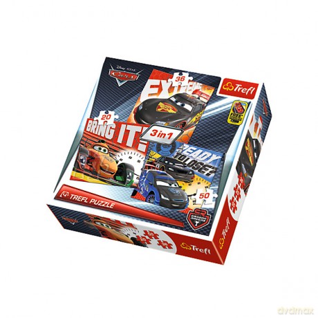 TREFL 3 w 1 Auta (34819) [PUZZLE]