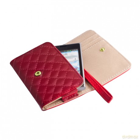 Etui portfelowe Wallet Pik XXXL (Note 2) czerwone
