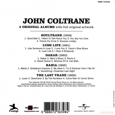 John Coltrane: 5 Original Albums [5CD]