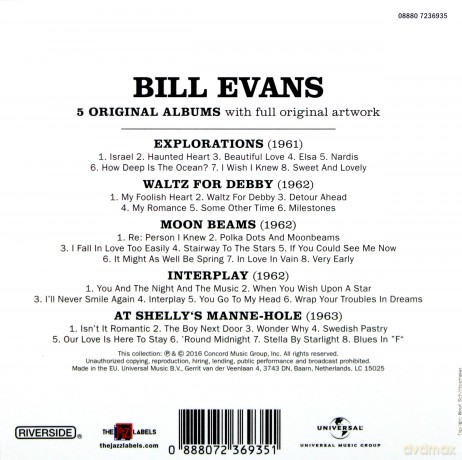 Bill Evans: 5 Original Albums [5CD]
