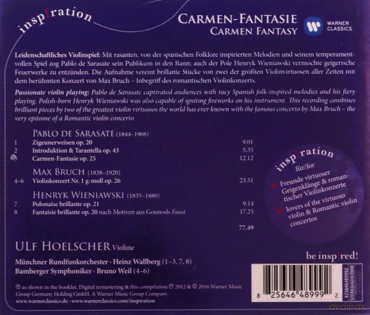 Ulf Hoelscher: Inspiration: Carmen-Fantasie [CD]
