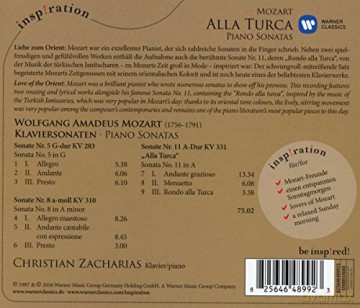 Christian Zacharias: Inspiration: Mozart: Alla Turca Piano Sonatas [CD]